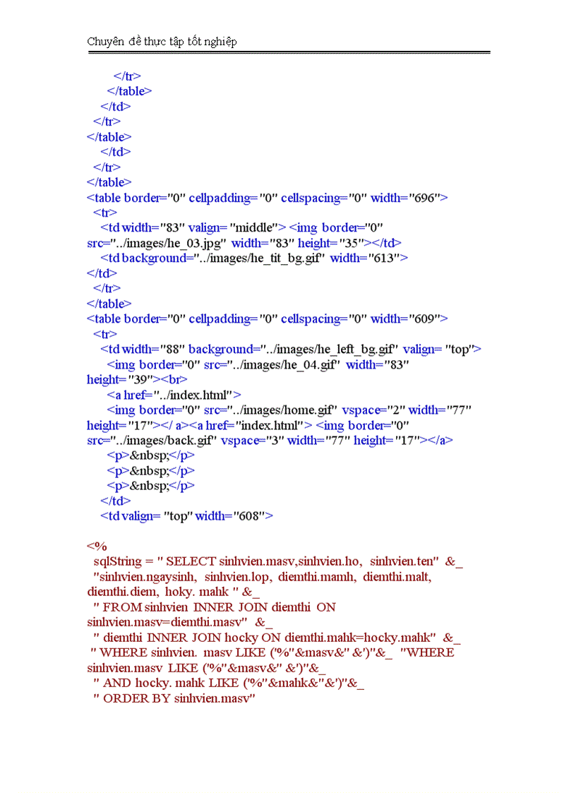 image for page Thiết kế trang Web tra cứu kết quả học tập của sinh viên