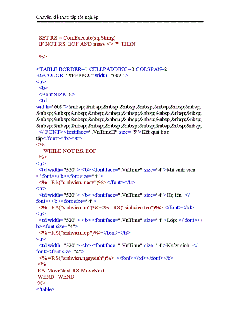 image for page Thiết kế trang Web tra cứu kết quả học tập của sinh viên