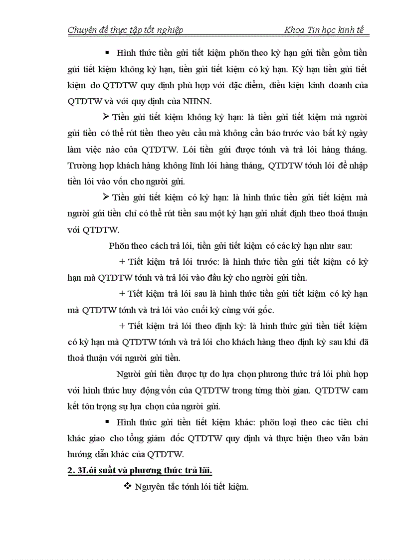 image for page Phân tích và thiết kế hệ thống thông tin huy động tiền gửi từ khu vực dân cư tại QTDTW chi nhánh Hà Tây