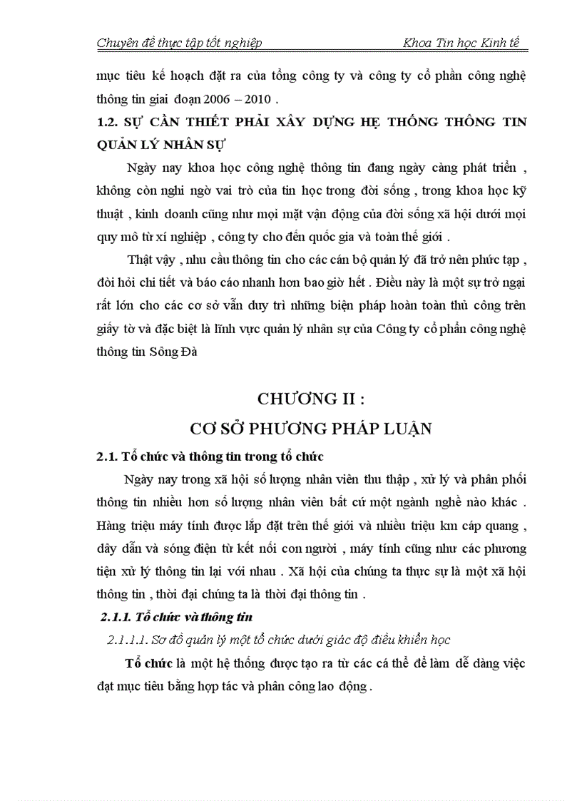 image for page phân tích thiết kế hệ thống thông tin quản lý nhân sự tại công ty cổ phần công nghệ thông tin sông đà