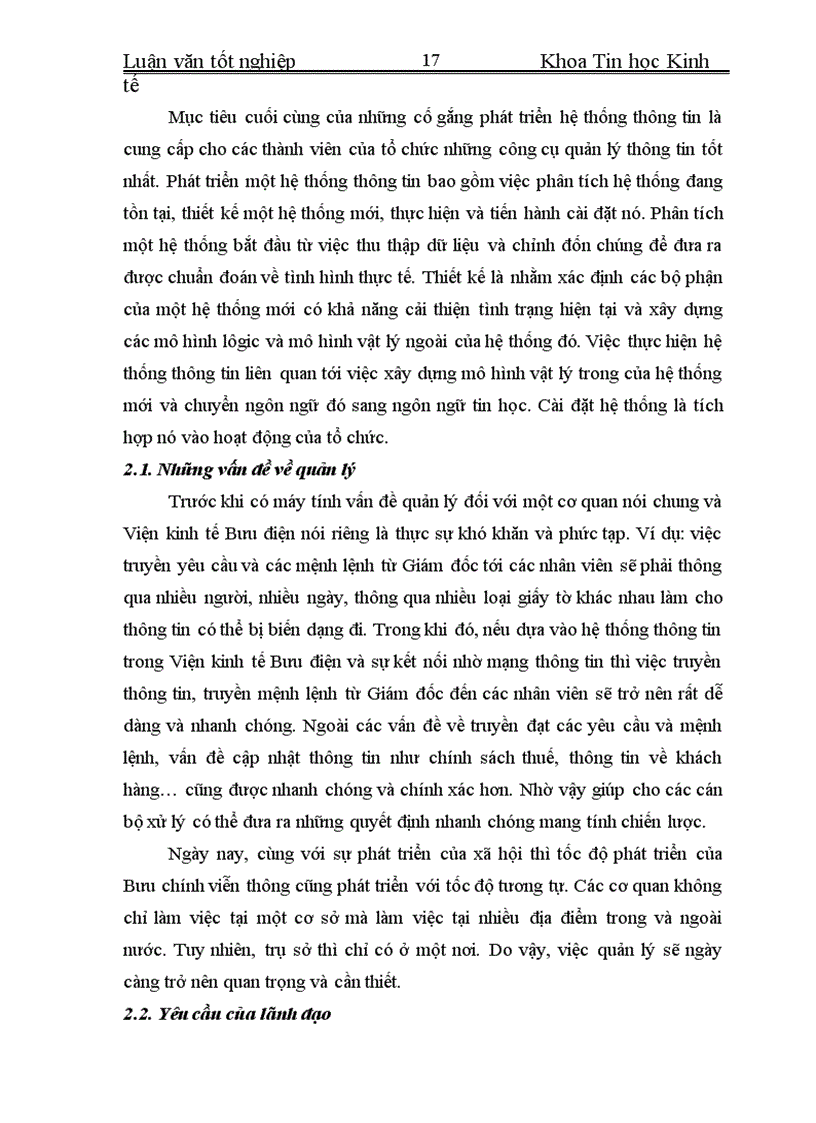 image for page Phân tích thiết kế Hệ thống thông tin Quản lý Tài Sản Cố Định ở Viện kinh tế Bưu điện