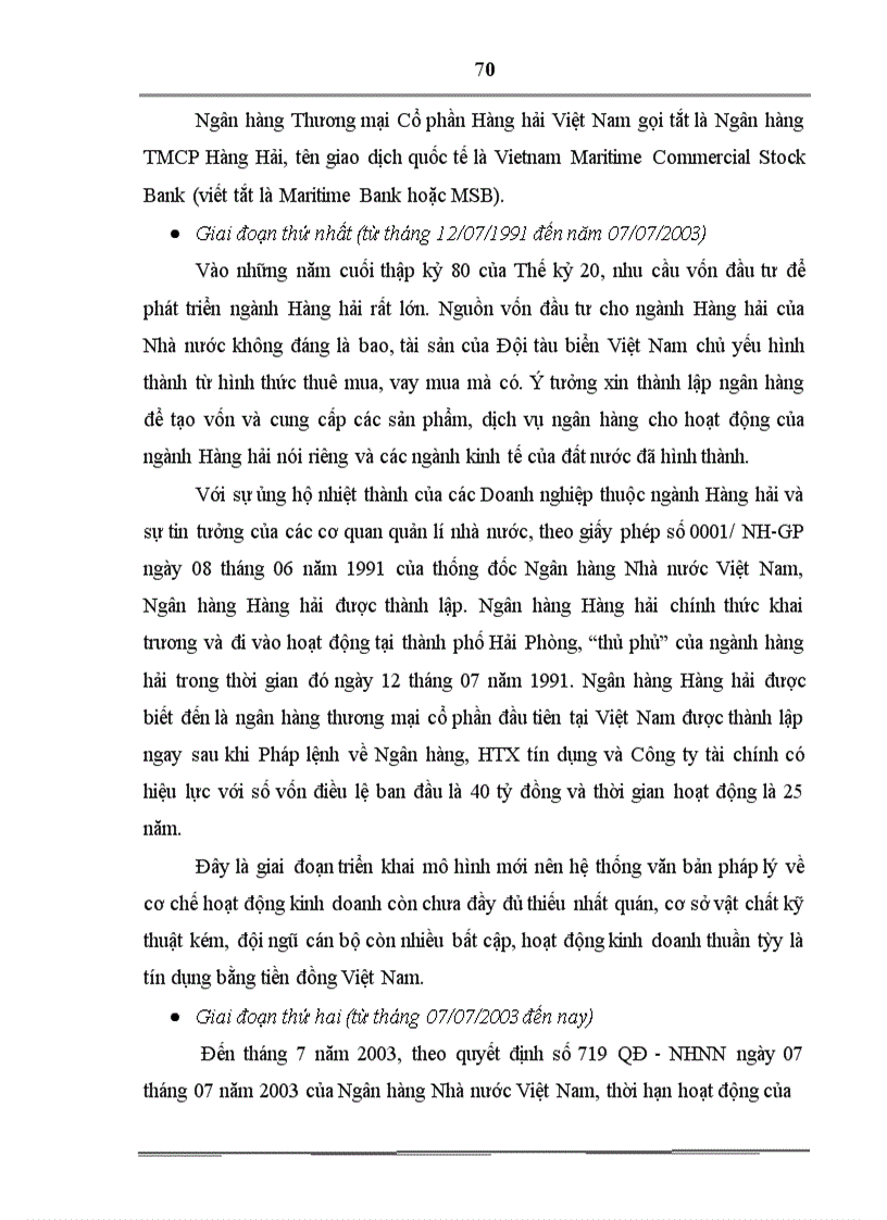 image for page Phân tích và thiết kế hệ thống thông tin quản lý hợp đồng cho vay tại Ngân hàng thương mại cổ phần hàng hải