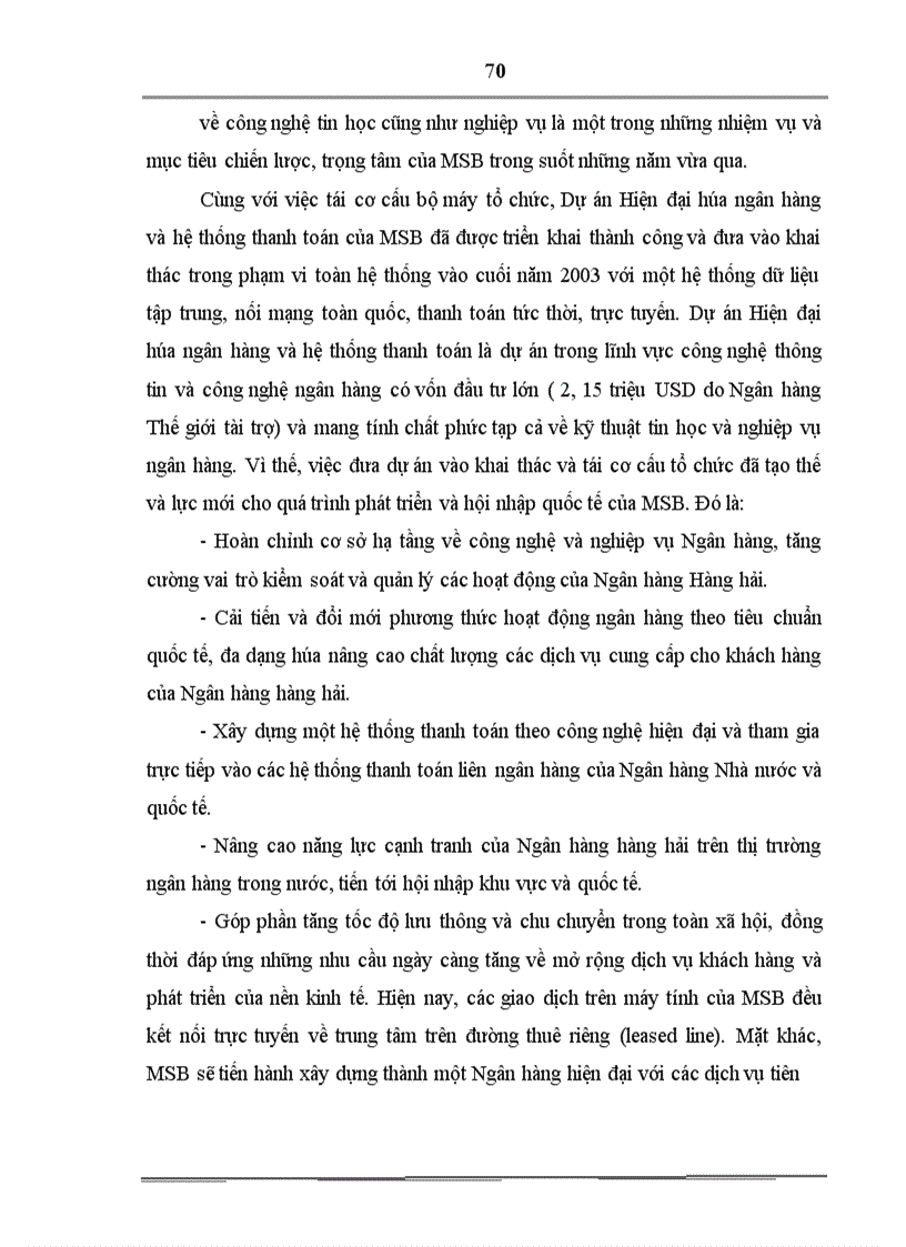 image for page Phân tích và thiết kế hệ thống thông tin quản lý hợp đồng cho vay tại Ngân hàng thương mại cổ phần hàng hải