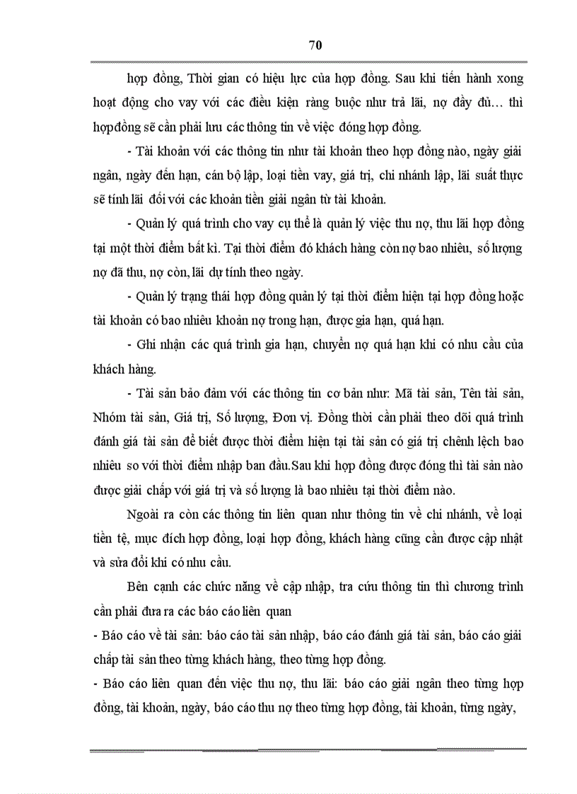 image for page Phân tích và thiết kế hệ thống thông tin quản lý hợp đồng cho vay tại Ngân hàng thương mại cổ phần hàng hải