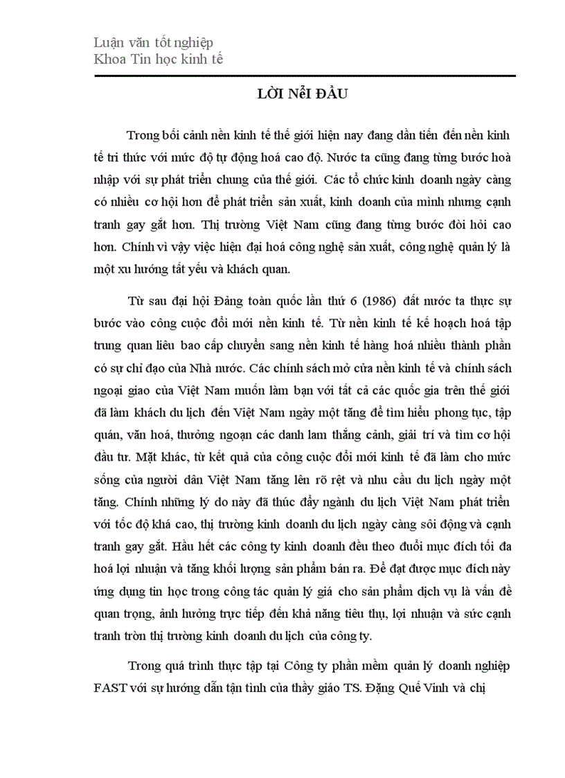 image for page Xây dựng phần mềm quản lý giá trong kinh doanh du lịch lữ hành