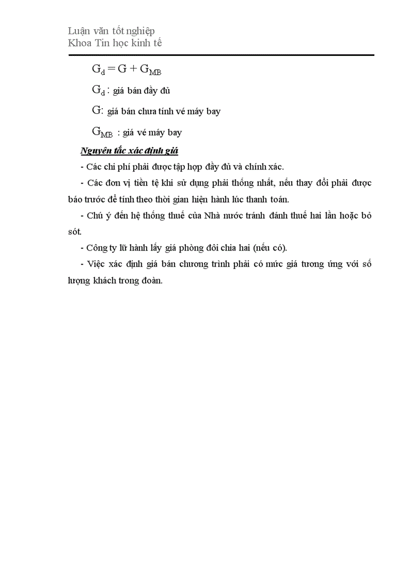 image for page Xây dựng phần mềm quản lý giá trong kinh doanh du lịch lữ hành