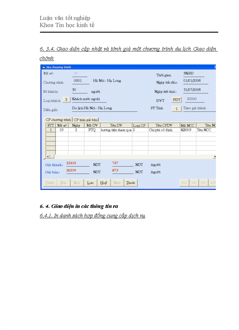 image for page Xây dựng phần mềm quản lý giá trong kinh doanh du lịch lữ hành