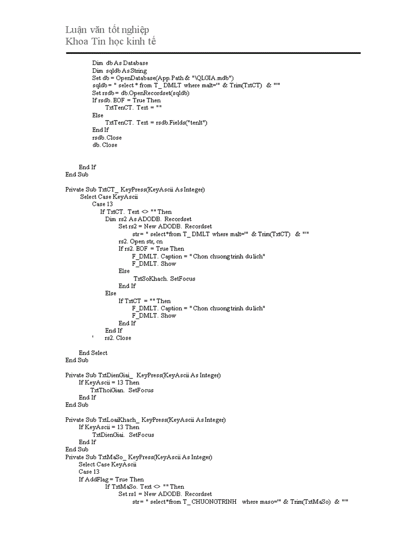 image for page Xây dựng phần mềm quản lý giá trong kinh doanh du lịch lữ hành