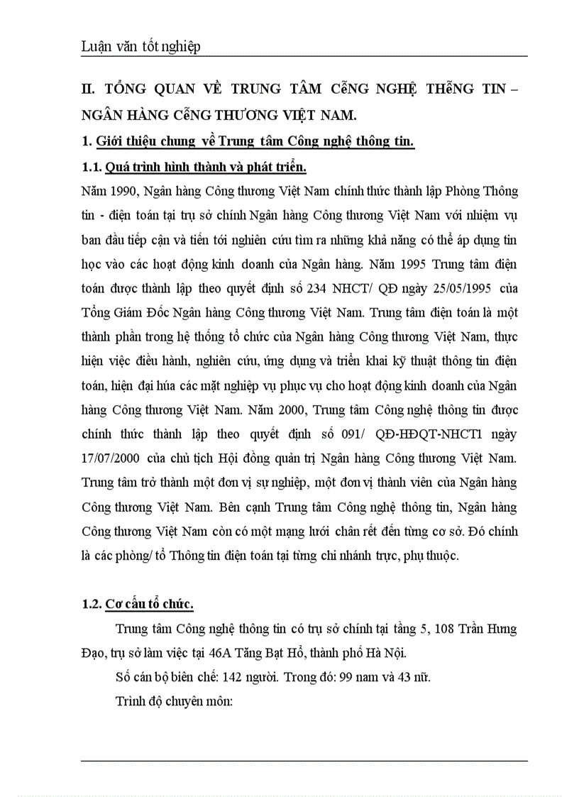 image for page Xây dựng hệ thống thông tin quản lý văn bản tại Trung tâm Công nghệ thông tin Ngân hàng Công thương Việt Nam