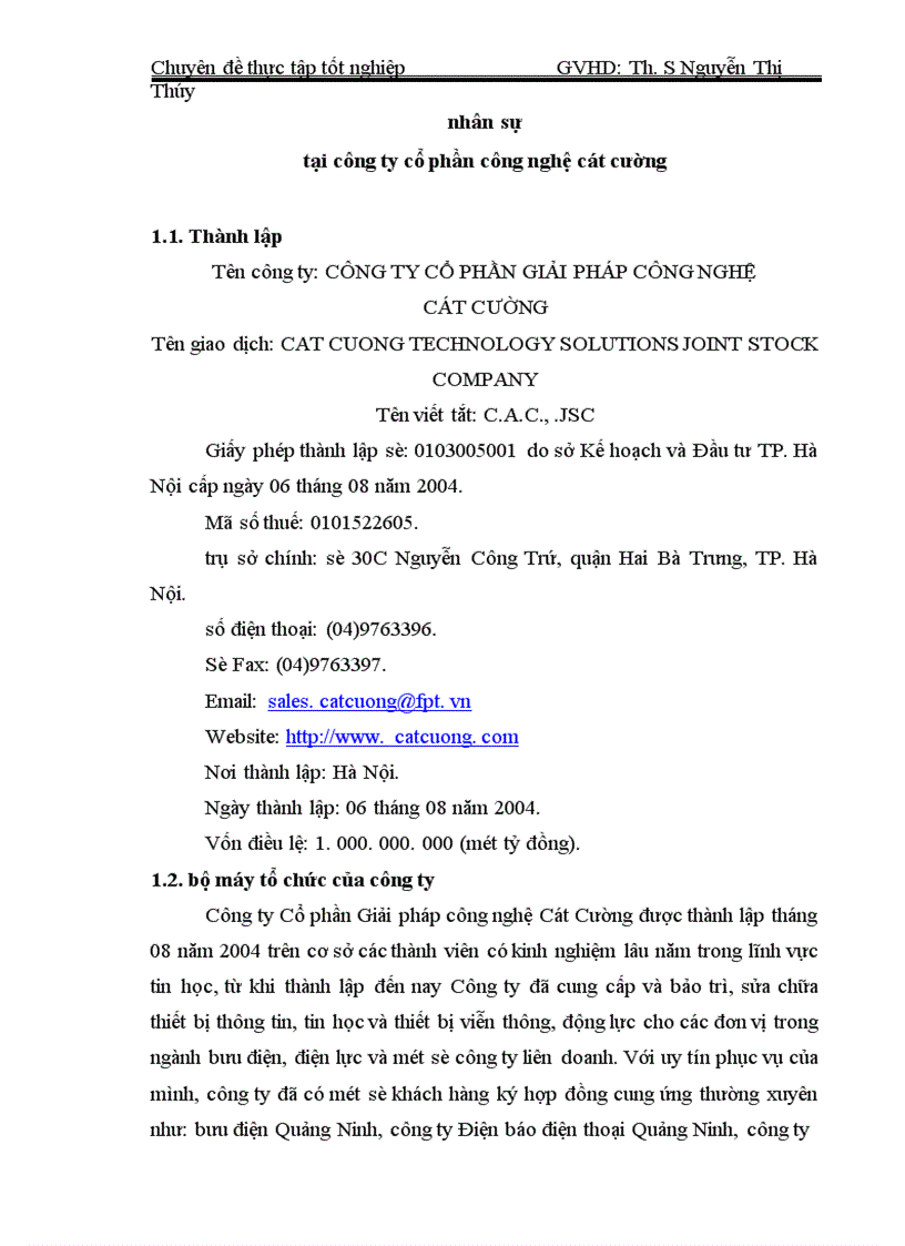 image for page Phân tích và thiết kế hệ thống thông tin quản lý nhân sự tại công ty cổ phần giải pháp công nghệ Cát Cường