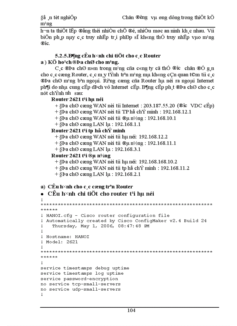 image for page Chọn đường và ứng dụng trong thiết kế mạng