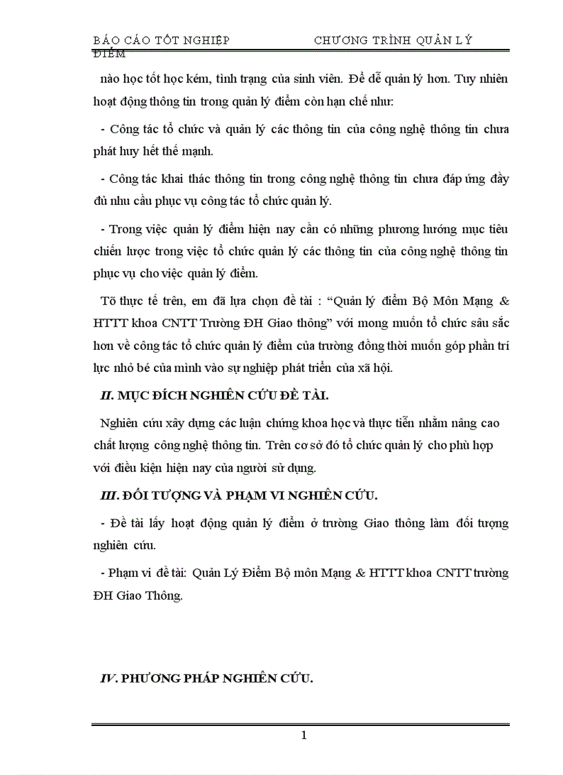 image for page Quản lý điểm Bộ Môn Mạng HTTT khoa CNTT Trường ĐH Giao thông