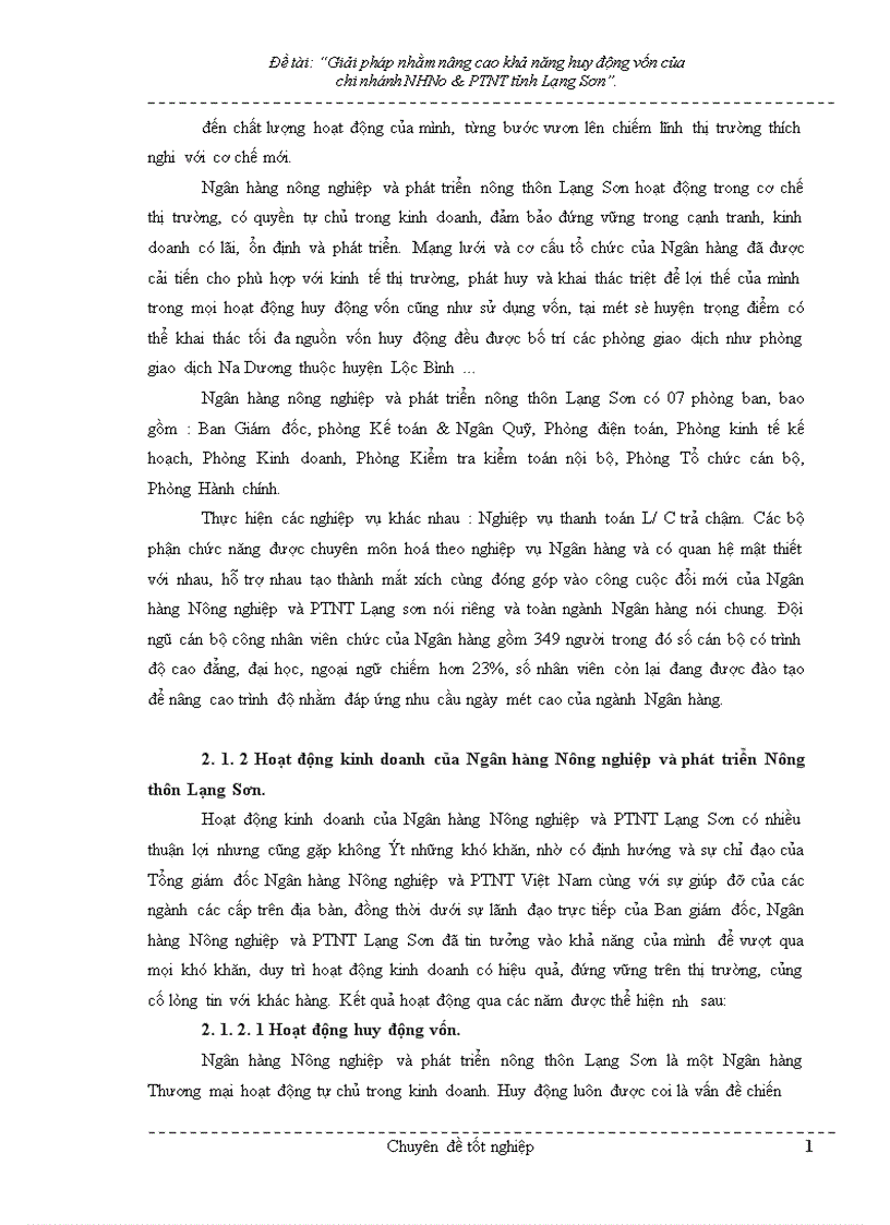 image for page Giải pháp nhằm nâng cao hiệu quả huy động vốn tại chi nhánh NHNo PTNT Tỉnh Lạng Sơn 1