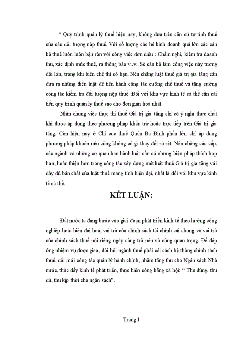 image for page Bàn về công tác quản lí thu thuế giá trị gia tăng ở khu vực kinh tế cá thể trên địa bàn quận Ba đình