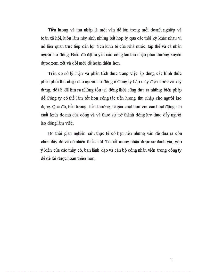 image for page Giải pháp nhằm nâng cao thu nhập cho người lao động ở Công ty Lắp máy điện nước và xây dựng