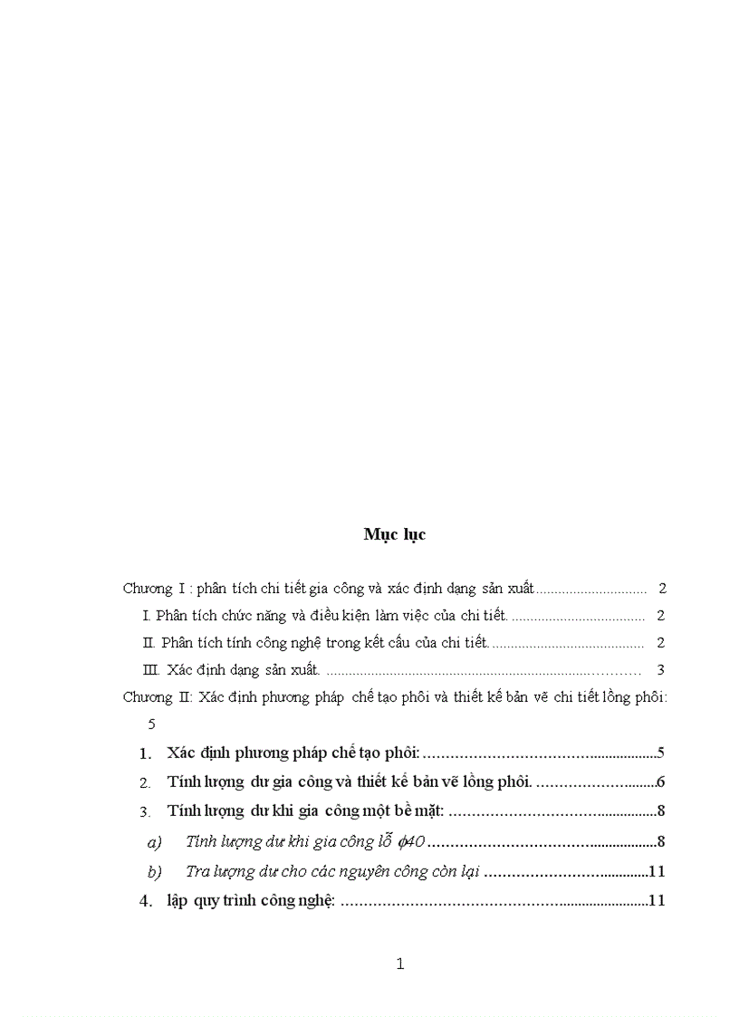 image for page Xác định phương pháp chế tạo phôi và thiết kế bản vẽ chi tiết lồng phôi