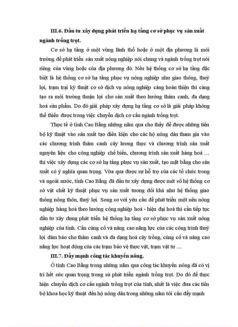 image for page Những biện pháp chủ yếu để chuyển dịch cơ cấu ngành trồng trọt của tỉnh Cao Bằng