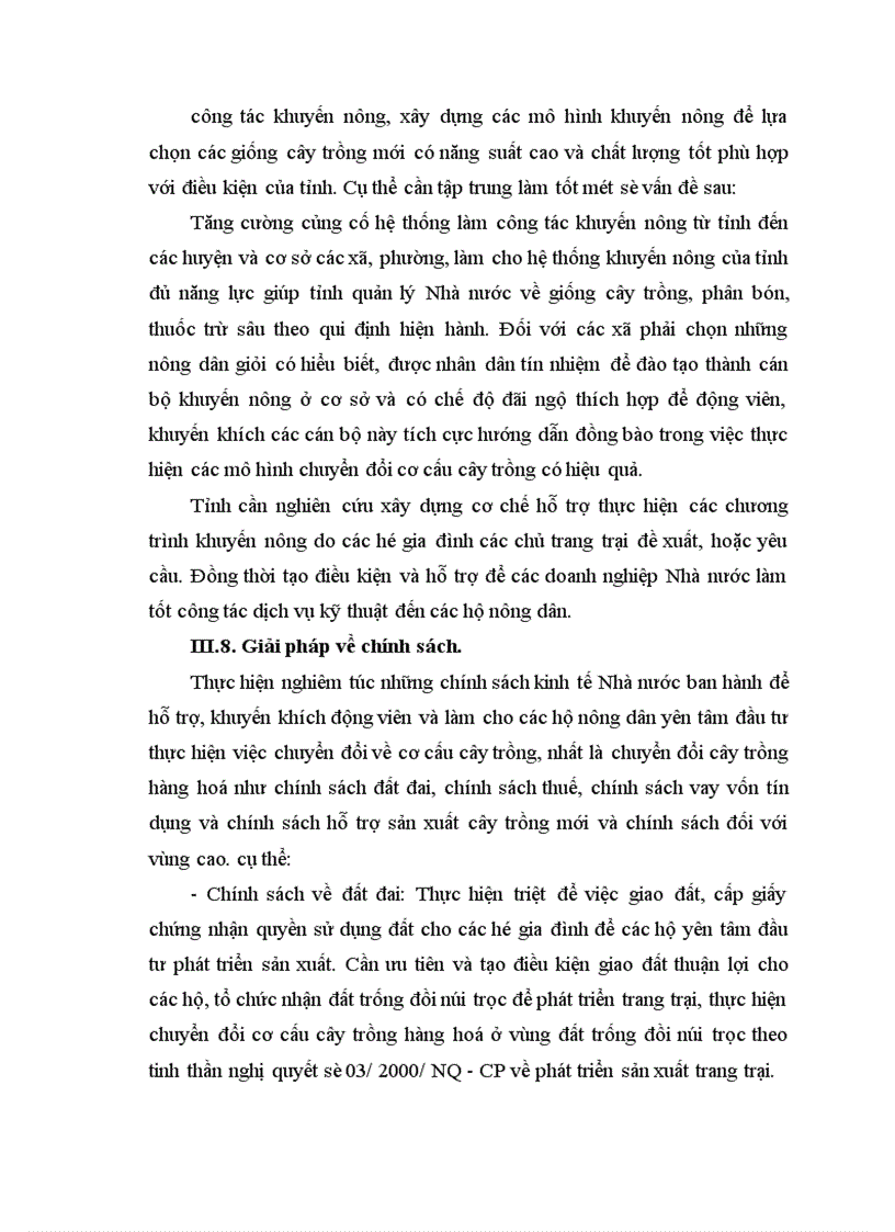 image for page Những biện pháp chủ yếu để chuyển dịch cơ cấu ngành trồng trọt của tỉnh Cao Bằng