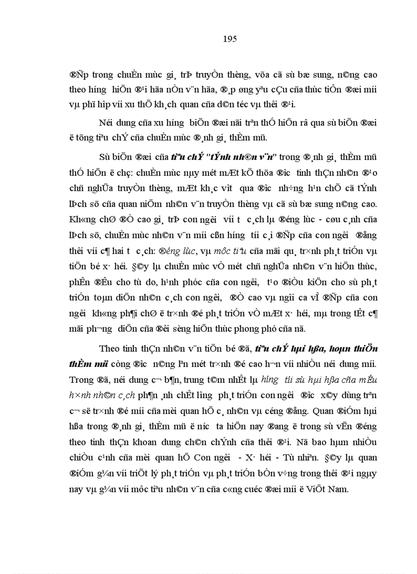 image for page Sự biến đổi những chuẩn mực đánh giá thẩm mỹ trong thời kỳ đổi mới ở Việt Nam