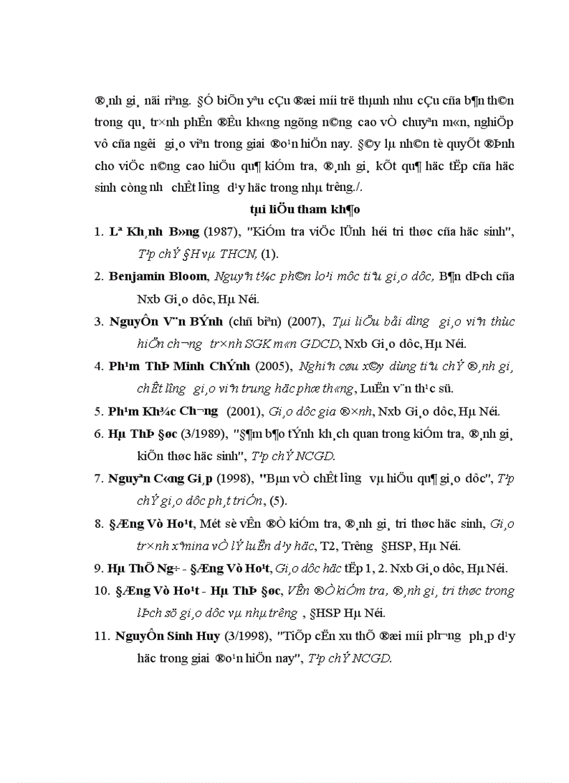 image for page Một số biện pháp nâng cao hiệu quả kiểm tra đánh giá kết quả học tập môn GDCD của học sinh ở THPT 1