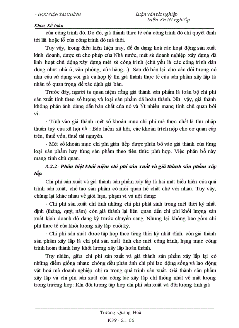 image for page Tổ chức công tác kế toán tập hợp chi phí và tính giá thành sản phẩm xây lắp tại công ty xây dựng 99 1
