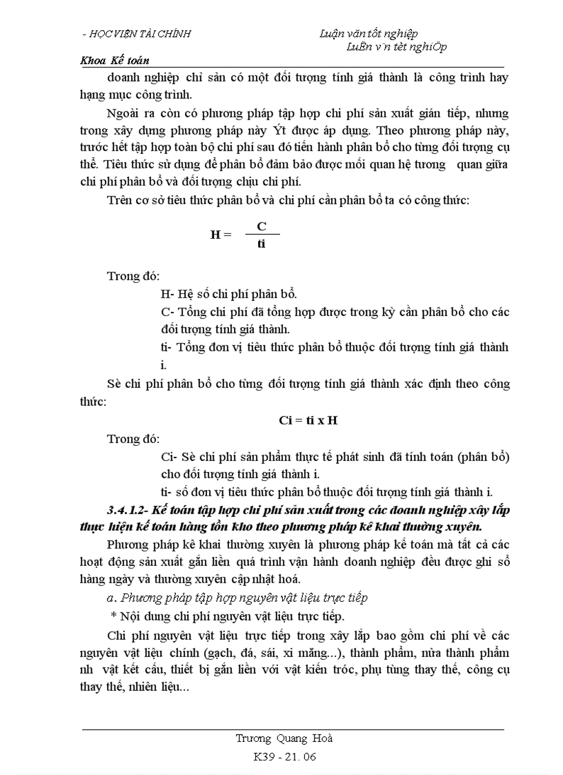 image for page Tổ chức công tác kế toán tập hợp chi phí và tính giá thành sản phẩm xây lắp tại công ty xây dựng 99 1