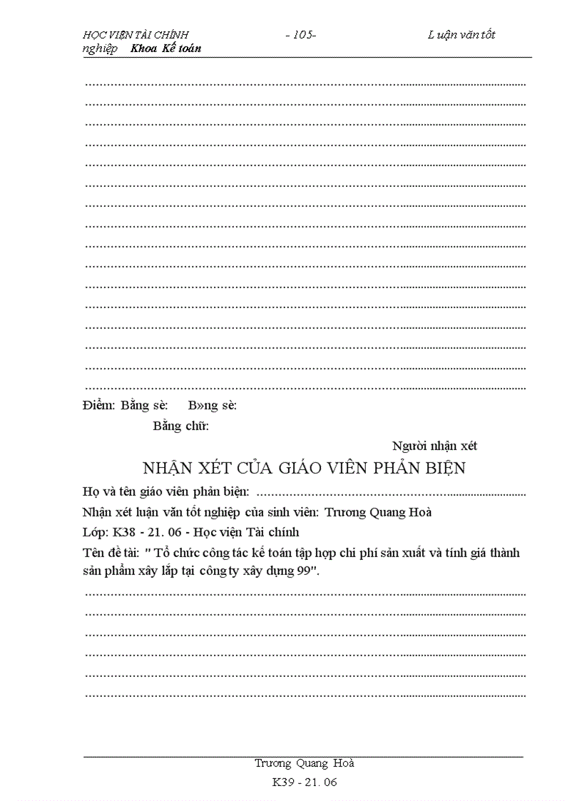 image for page Tổ chức công tác kế toán tập hợp chi phí và tính giá thành sản phẩm xây lắp tại công ty xây dựng 99 1