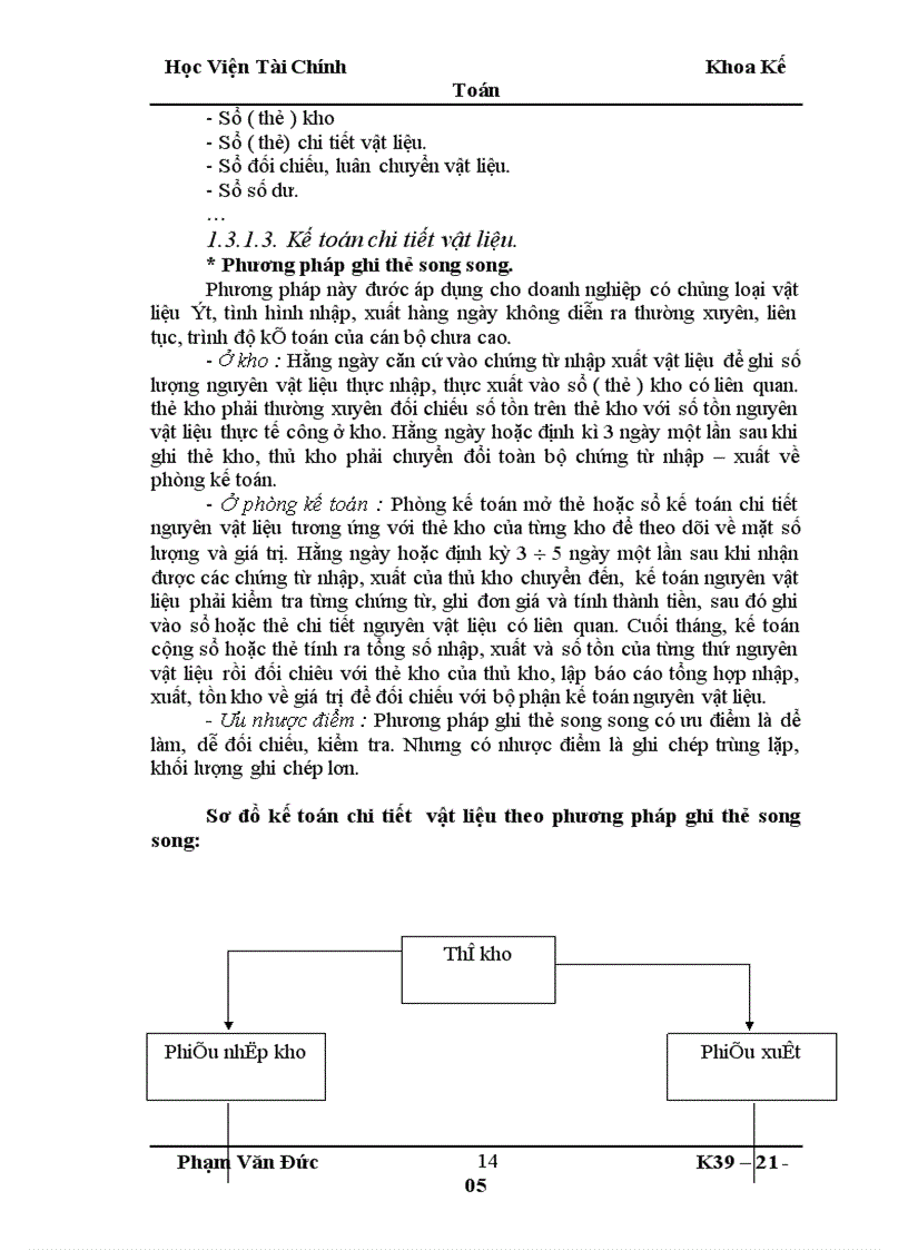 image for page Tổ chức kế toán nguyên vật liệu và phân tích tình hình quản lý sử dụng nguyên vật liệu ở công ty Cơ giới và xây lắp số 13