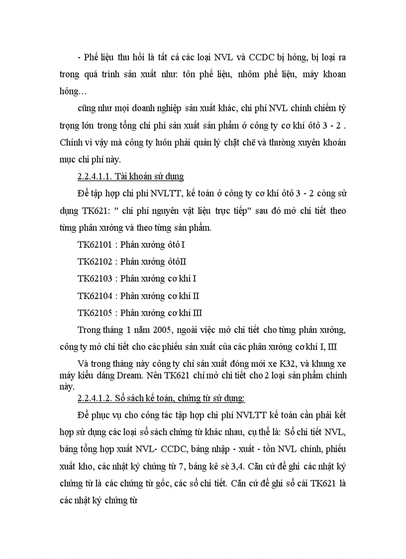 image for page Thực trạng tổ chức công tác kế toán CPSX và tính giá thành sản phẩm ở công ty cơ khí ôtô 3 2