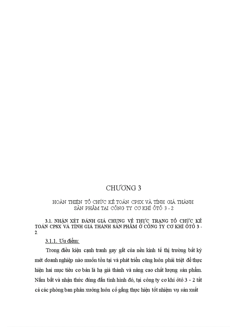 image for page Thực trạng tổ chức công tác kế toán CPSX và tính giá thành sản phẩm ở công ty cơ khí ôtô 3 2