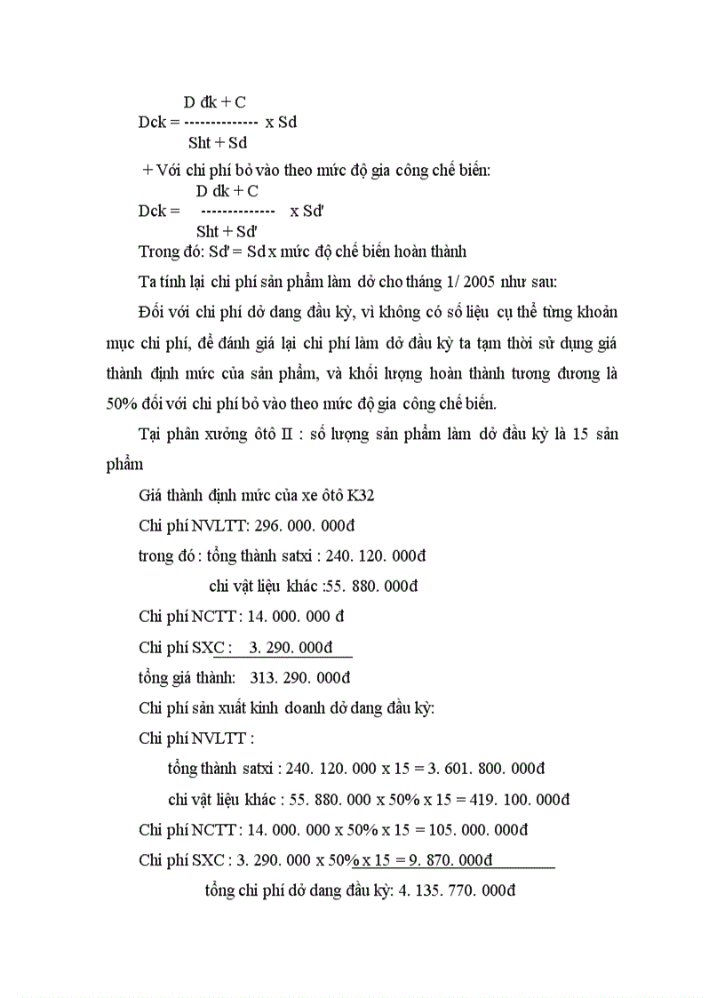 image for page Thực trạng tổ chức công tác kế toán CPSX và tính giá thành sản phẩm ở công ty cơ khí ôtô 3 2