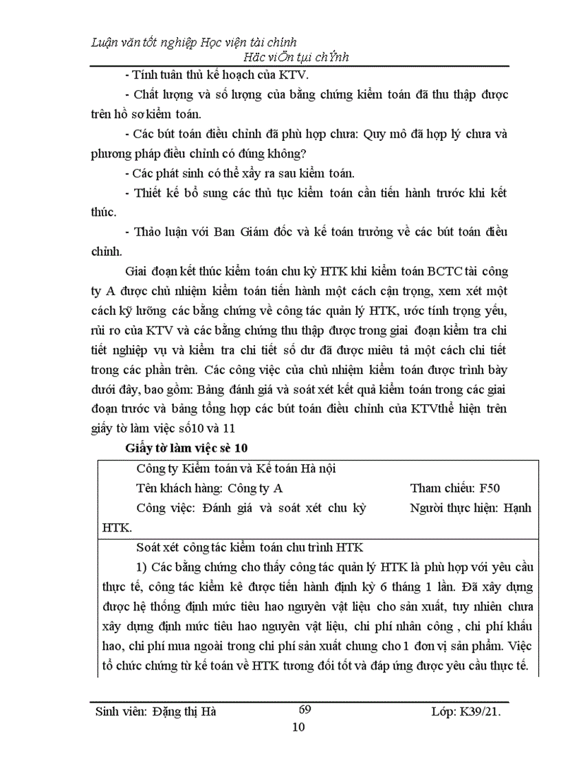 image for page Kiểm toán chu kỳ HTK trong quy trình kiểm toán BCTC do công ty Kiểm toán và Kế toán Hà Nội thực hiện
