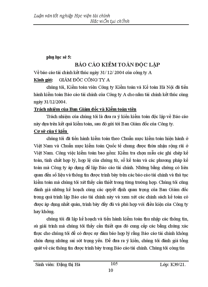 image for page Kiểm toán chu kỳ HTK trong quy trình kiểm toán BCTC do công ty Kiểm toán và Kế toán Hà Nội thực hiện