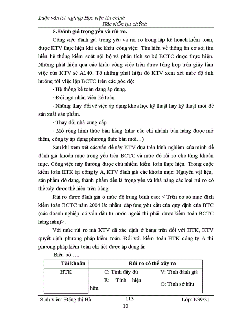 image for page Kiểm toán chu kỳ HTK trong quy trình kiểm toán BCTC do công ty Kiểm toán và Kế toán Hà Nội thực hiện
