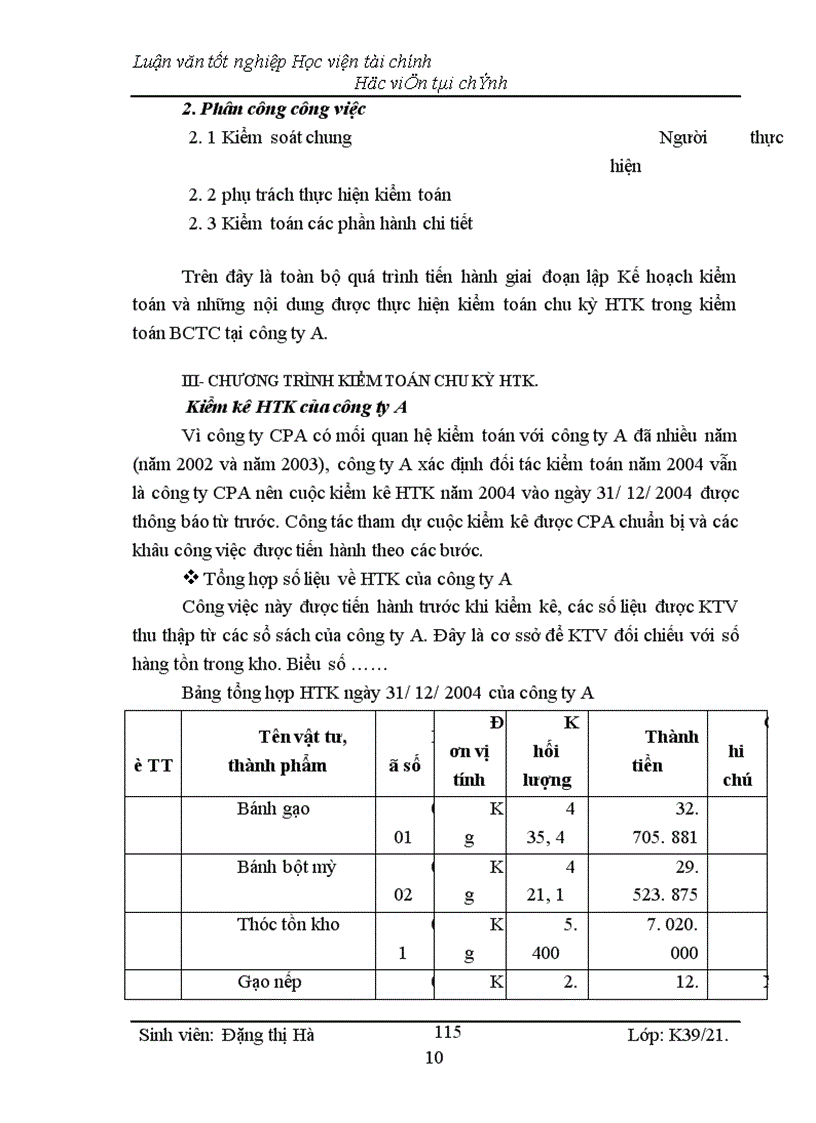 image for page Kiểm toán chu kỳ HTK trong quy trình kiểm toán BCTC do công ty Kiểm toán và Kế toán Hà Nội thực hiện