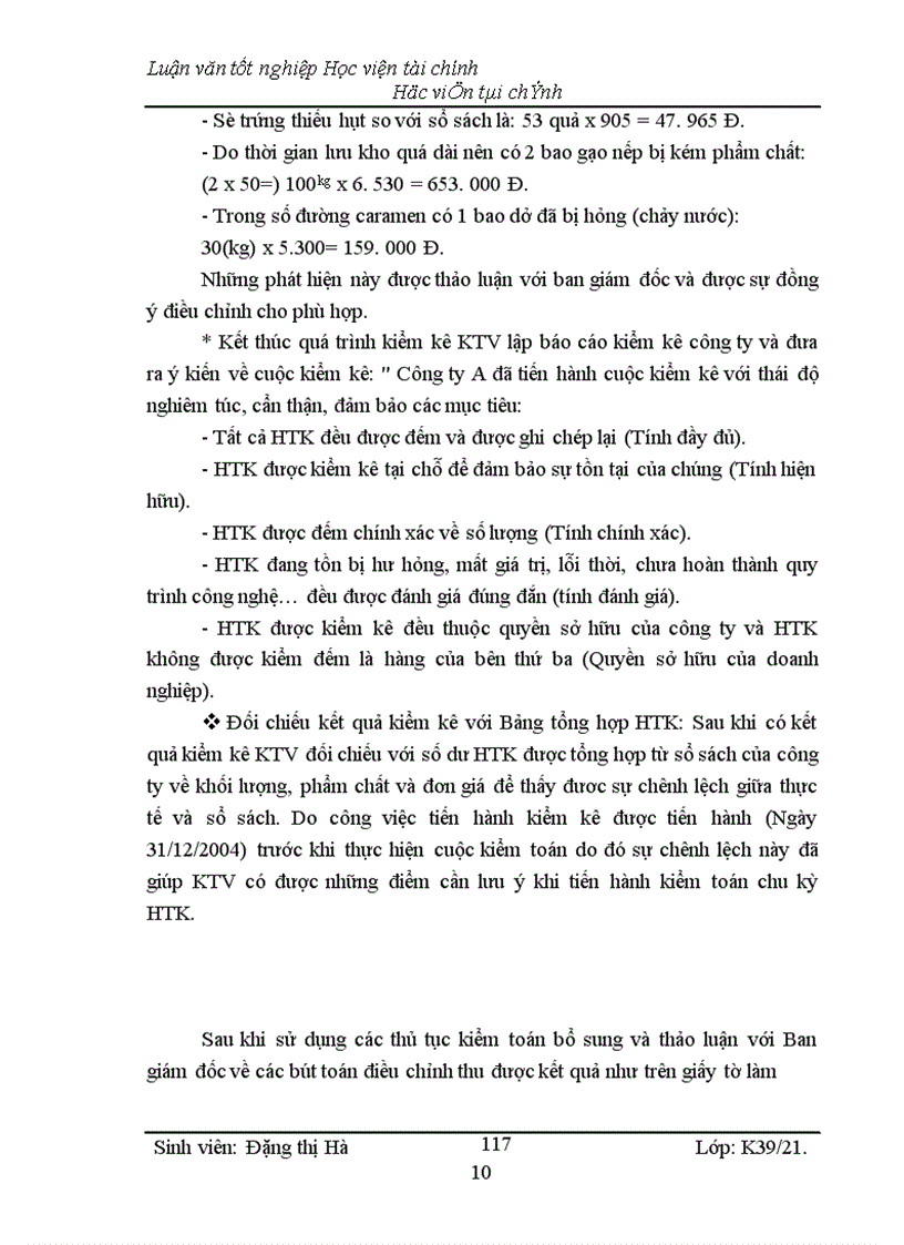 image for page Kiểm toán chu kỳ HTK trong quy trình kiểm toán BCTC do công ty Kiểm toán và Kế toán Hà Nội thực hiện