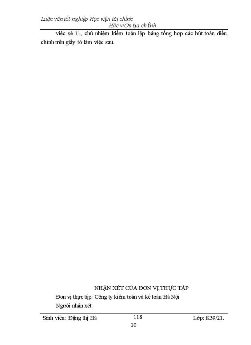 image for page Kiểm toán chu kỳ HTK trong quy trình kiểm toán BCTC do công ty Kiểm toán và Kế toán Hà Nội thực hiện