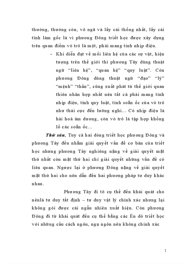 image for page So sánh triết học Phương Đông và phương Tây