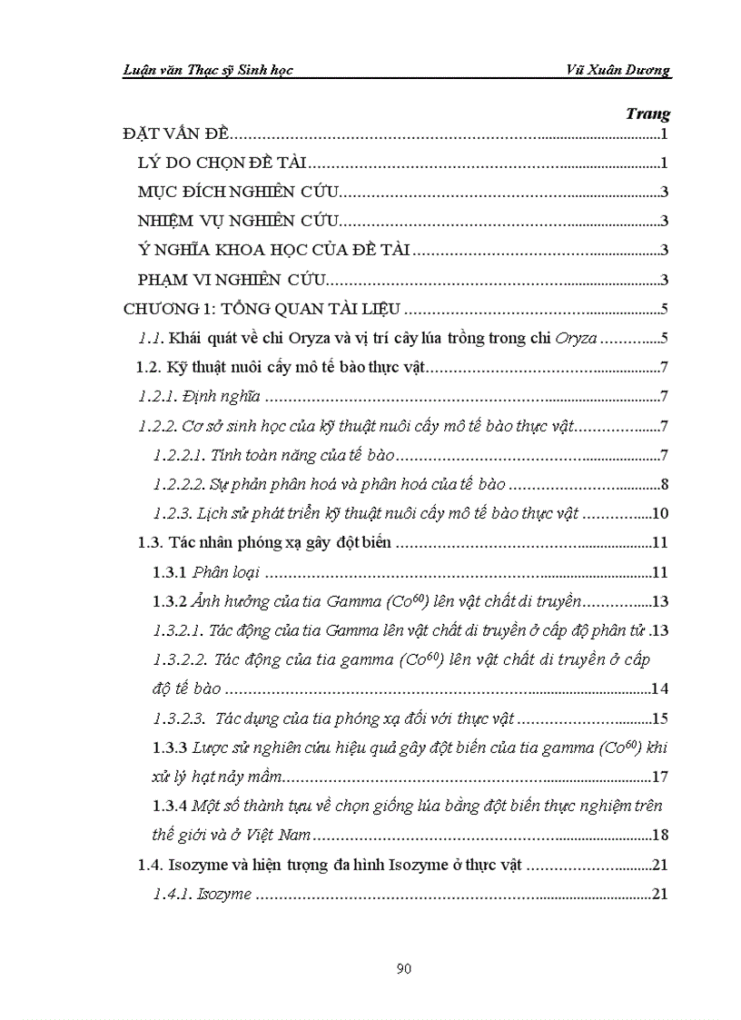 image for page Nghiên cứu nuôi cấy in vitro và ảnh hưởng của phóng xạ tia gamma nguồn Co60 vào giai đoạn callus và giai đoạn hạt nảy mầm của một số dòng lúa có triển vọng