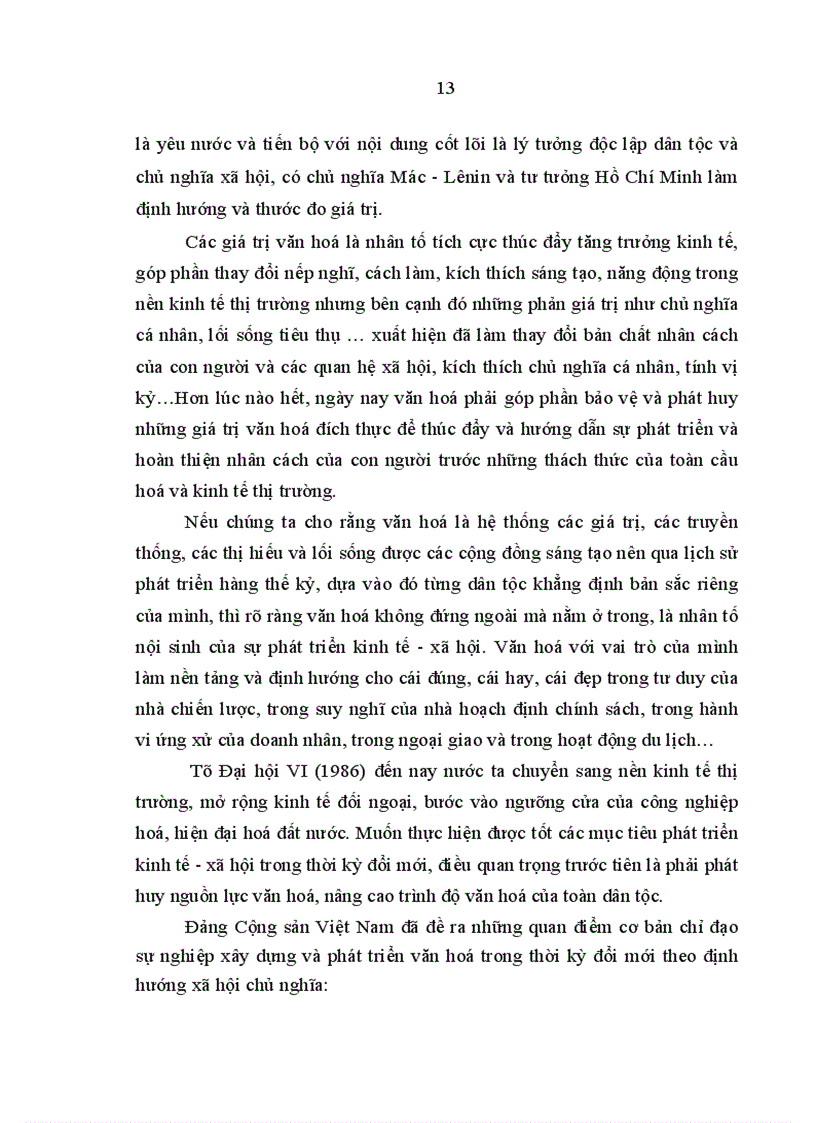 image for page Mối quan hệ giữa văn hoá và du lịch trong thời kỳ đổi mới ở nước ta hiện nay