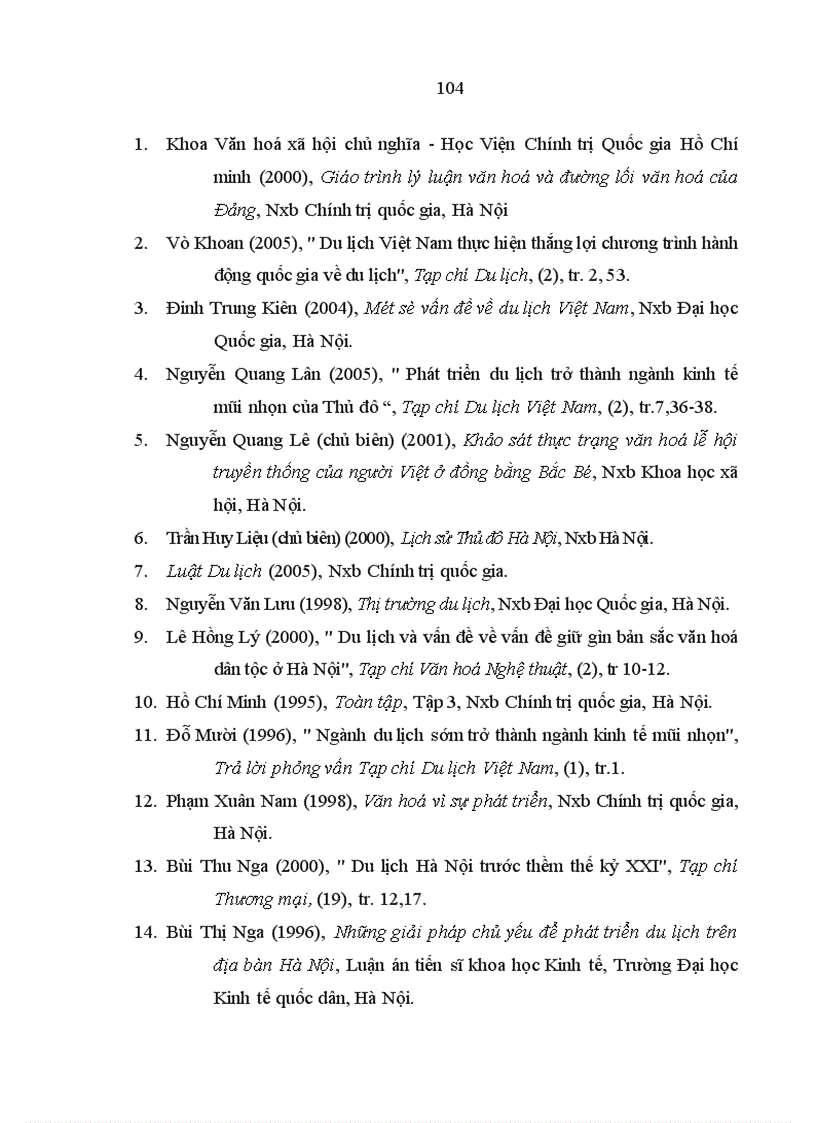 image for page Mối quan hệ giữa văn hoá và du lịch trong thời kỳ đổi mới ở nước ta hiện nay