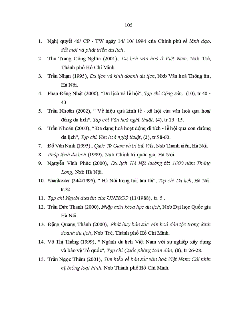 image for page Mối quan hệ giữa văn hoá và du lịch trong thời kỳ đổi mới ở nước ta hiện nay