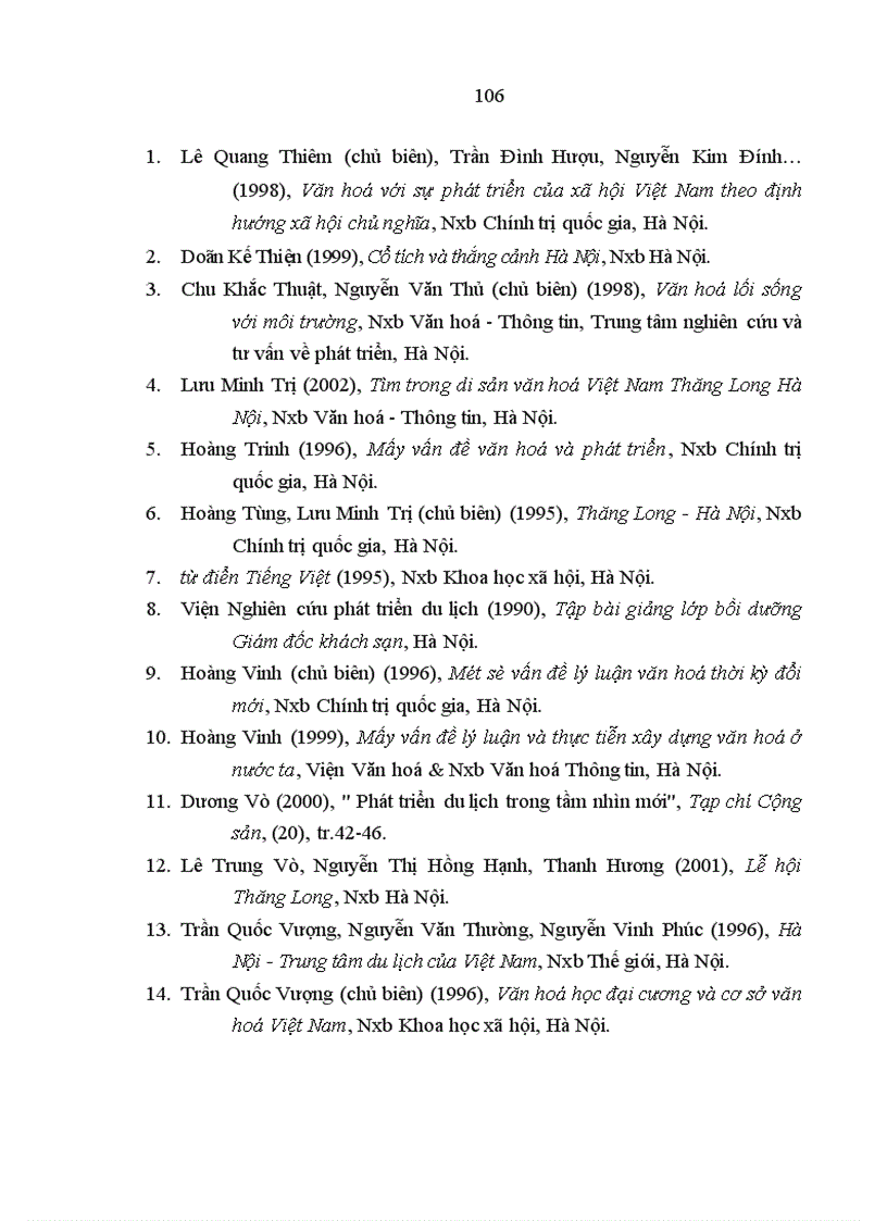 image for page Mối quan hệ giữa văn hoá và du lịch trong thời kỳ đổi mới ở nước ta hiện nay