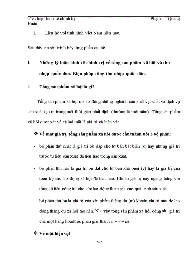 image for page kinh tế chính trị về tổng sản phẩm xã hội và thu nhập quốc dân Biện pháp tăng thu nhập quốc dân Việt Nam hiện nay