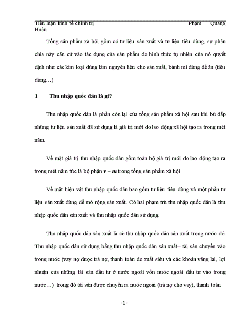 image for page kinh tế chính trị về tổng sản phẩm xã hội và thu nhập quốc dân Biện pháp tăng thu nhập quốc dân Việt Nam hiện nay
