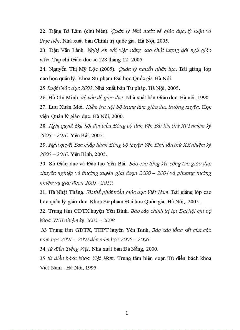 image for page Các biện pháp quản lý phát triển đội ngũ giáo viên ở Trung tâm giáo dục thường xuyên huyện Yên Bình đáp ứng yêu cầu phát triển của huyện