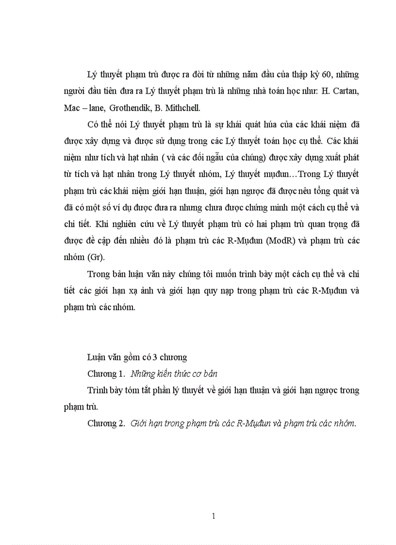 image for page Các giới hạn xạ ảnh và giới hạn quy nạp trong phạm trù các R Môđun và phạm trù các nhóm