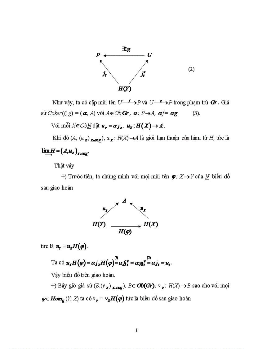 image for page Các giới hạn xạ ảnh và giới hạn quy nạp trong phạm trù các R Môđun và phạm trù các nhóm