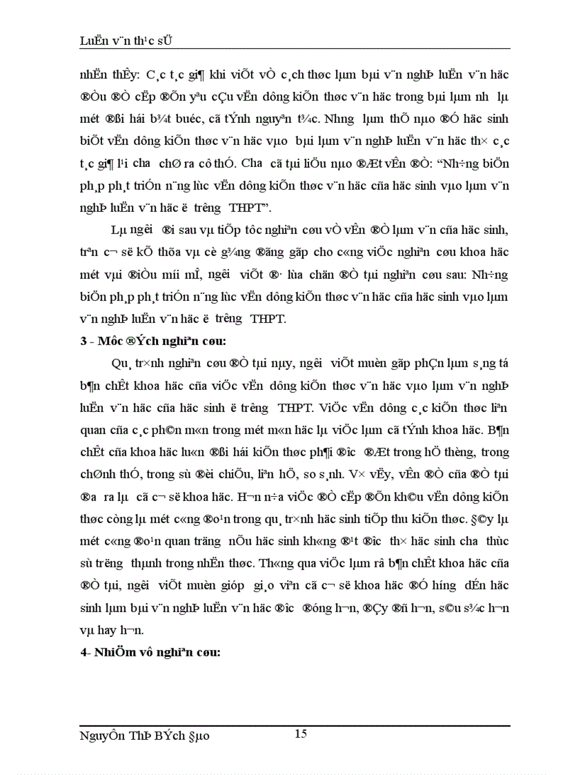 image for page Những biện pháp phát triển năng lực vận dụng kiến thức văn học của học sinh vào làm văn nghị luận văn học ở trường THPT