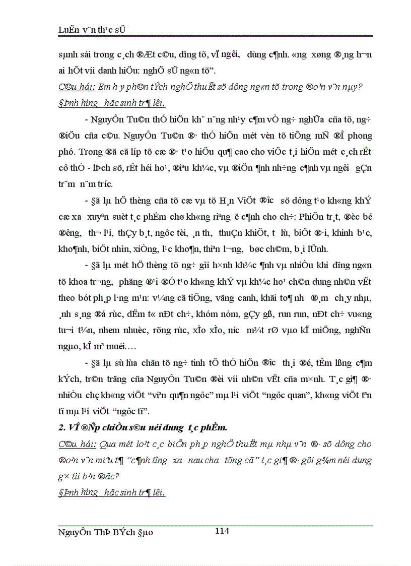 image for page Những biện pháp phát triển năng lực vận dụng kiến thức văn học của học sinh vào làm văn nghị luận văn học ở trường THPT